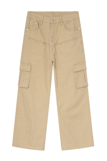 Men's Baggy Jeans with Cargo Pockets