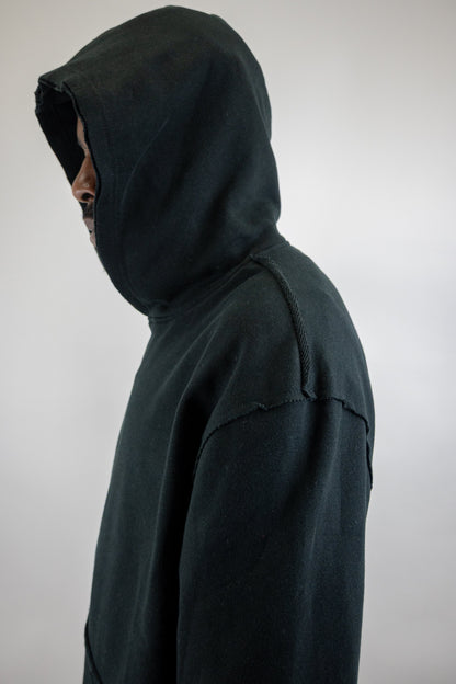 CH400 Distressed Cropped Hoodie