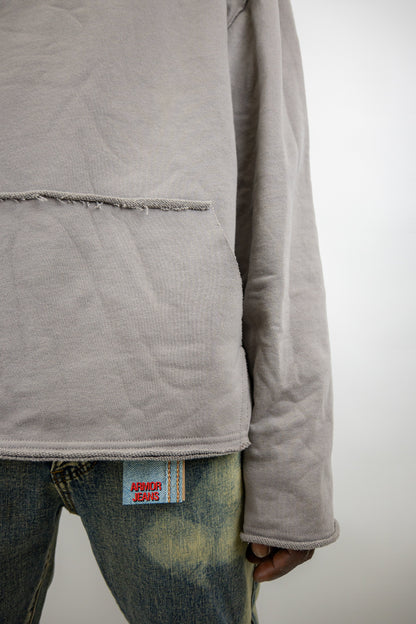 CH400 Distressed Cropped Hoodie