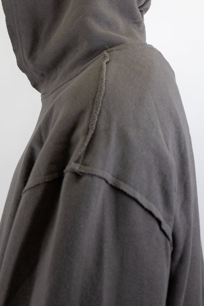CH400 Distressed Cropped Hoodie