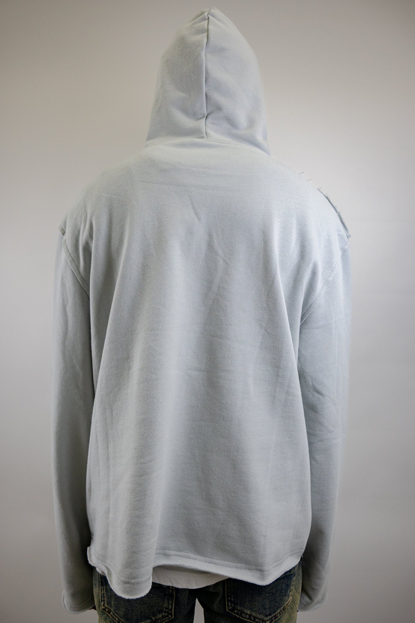 CH400 Distressed Cropped Hoodie