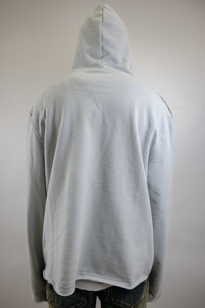 CH400 Distressed Cropped Hoodie