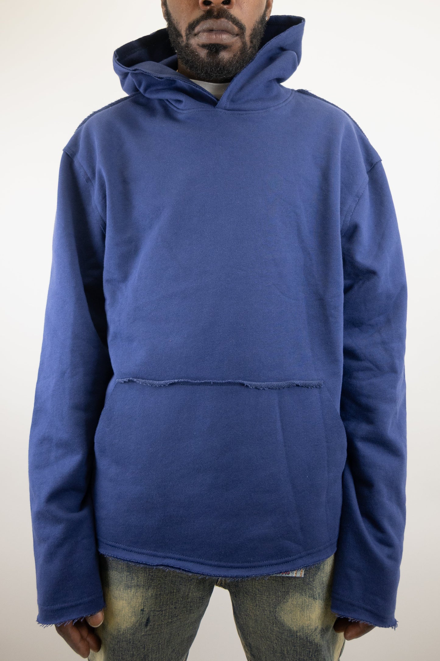 CH400 Distressed Cropped Hoodie