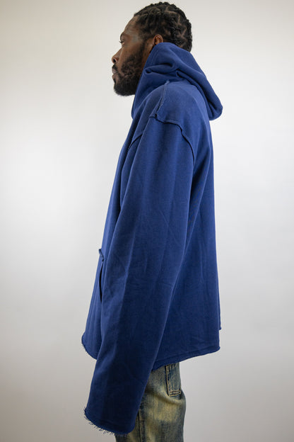 CH400 Distressed Cropped Hoodie