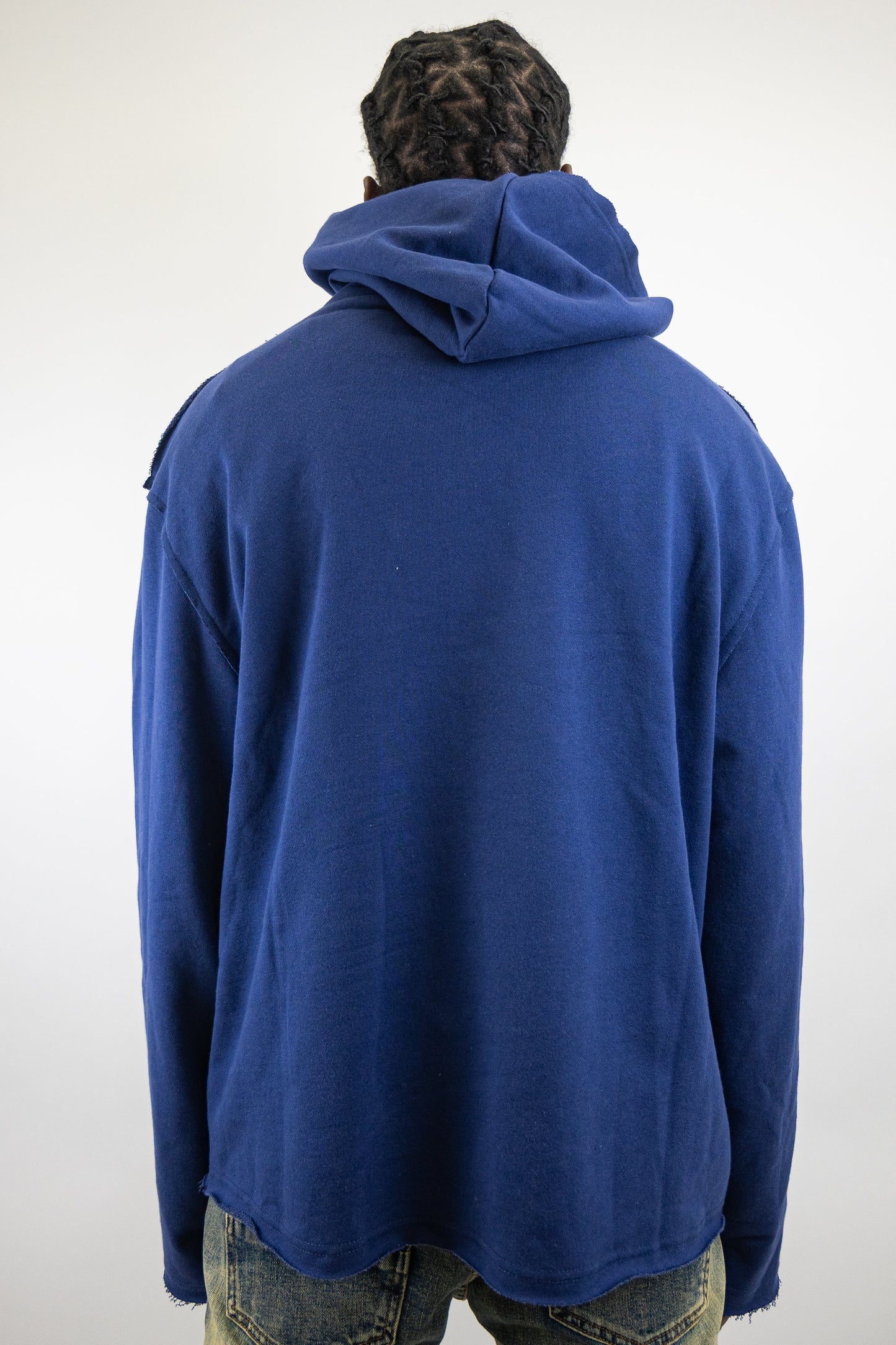 CH400 Distressed Cropped Hoodie