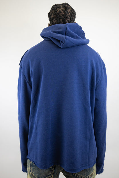 CH400 Distressed Cropped Hoodie