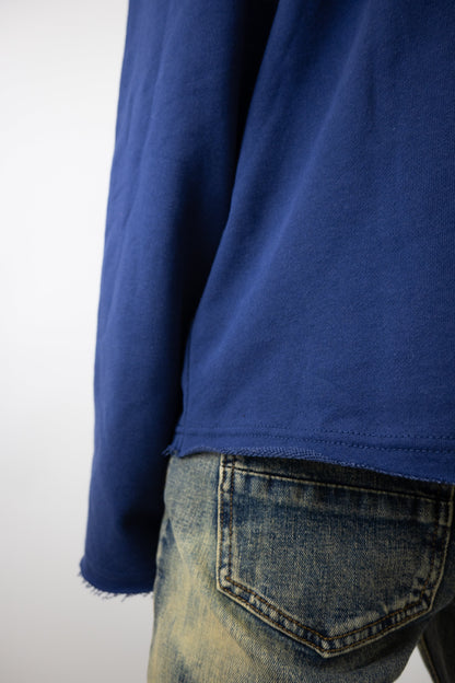 CH400 Distressed Cropped Hoodie