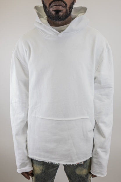 CH400 Distressed Cropped Hoodie