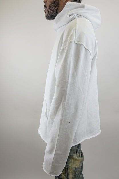 CH400 Distressed Cropped Hoodie