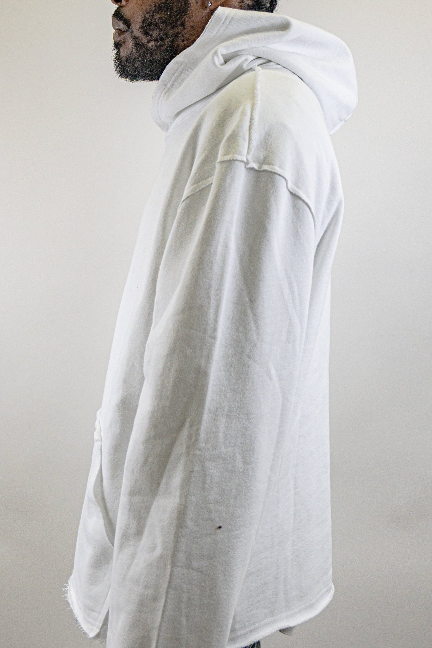 CH400 Distressed Cropped Hoodie
