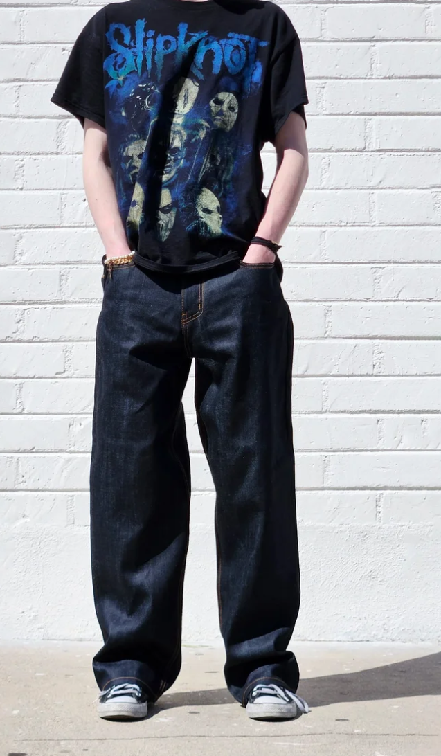 Neo Blue Baggy Jeans