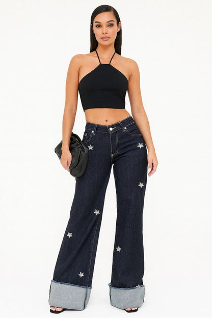 GJG Denim |Gary Low Rise Diamond Stars