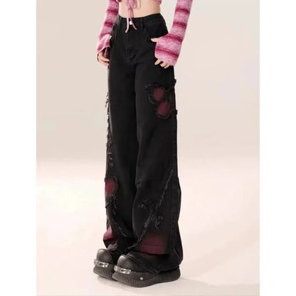 Gothic Baggy Jeans – Y2K Harajuku Grunge Aesthetic